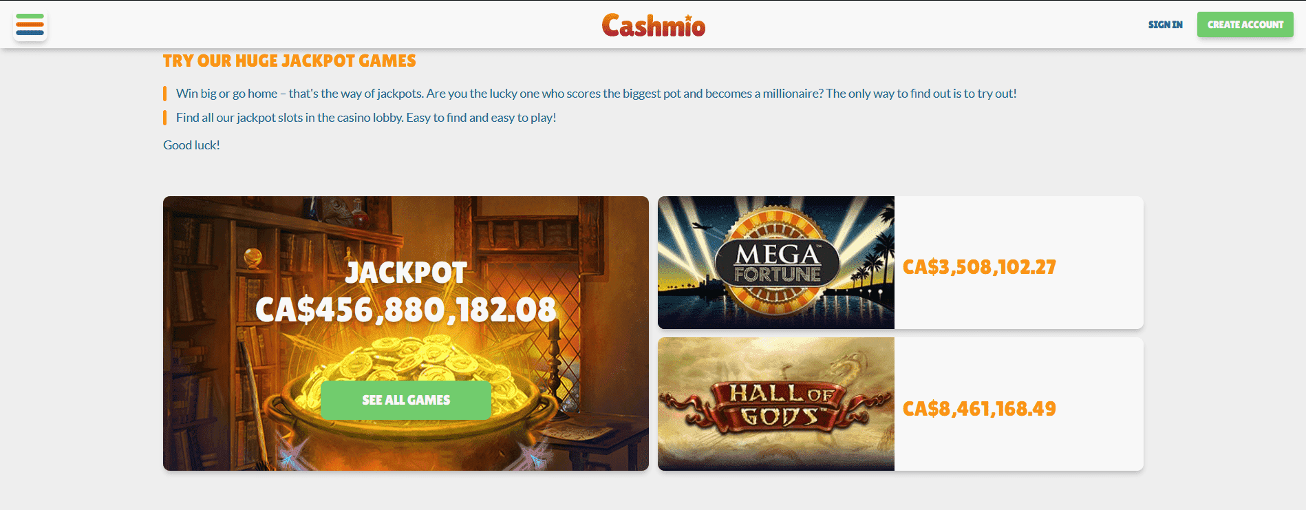 Cashmio casino