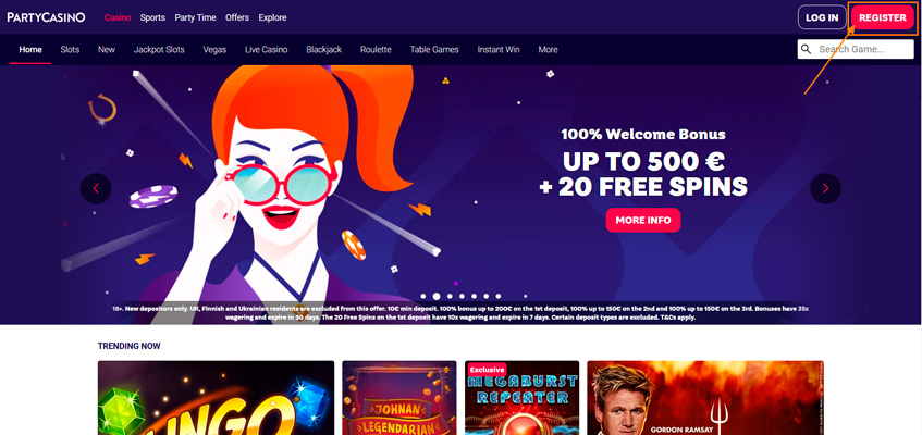 Party casino