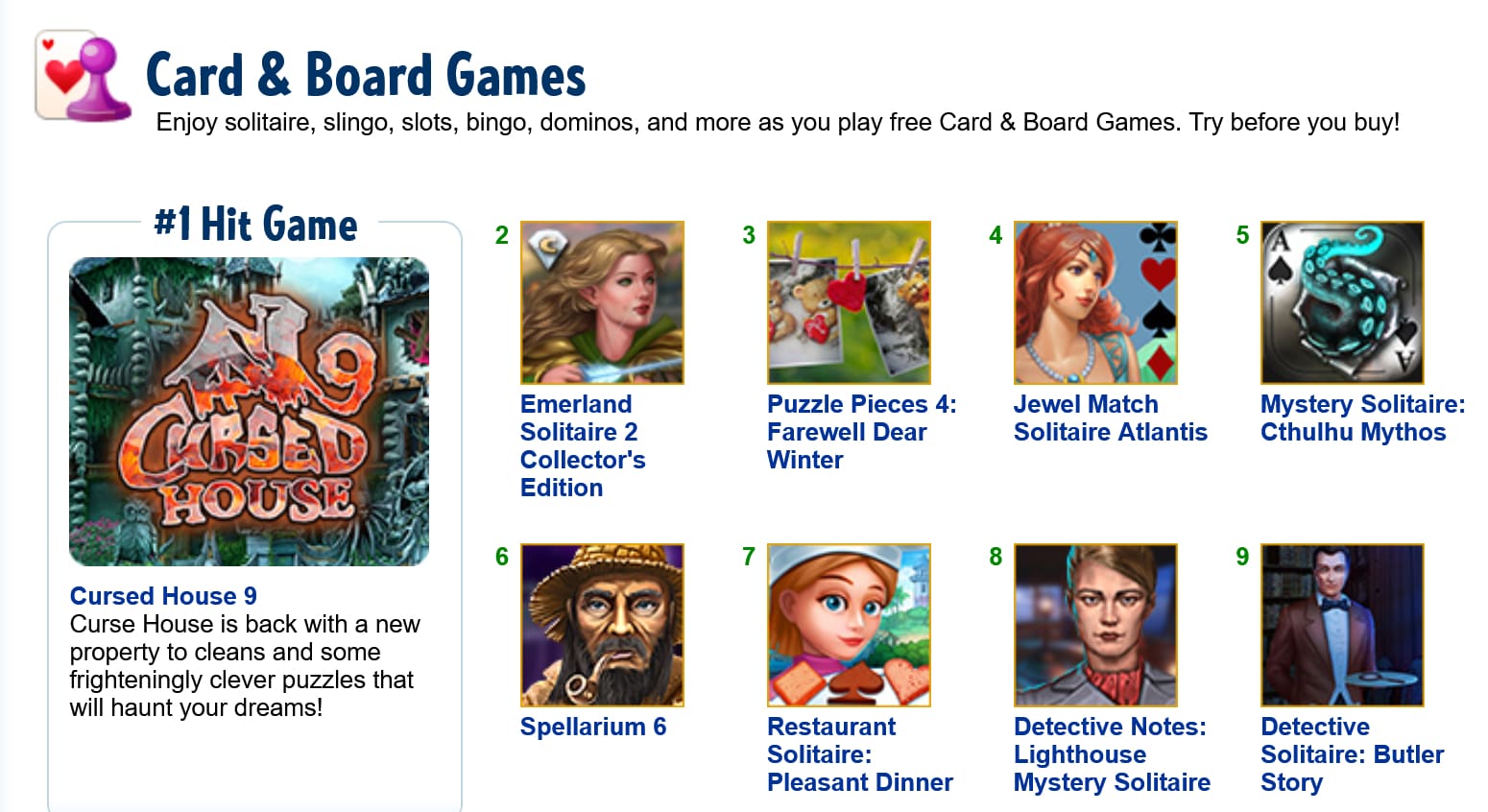 Jackpot Magic Slots Games Offered