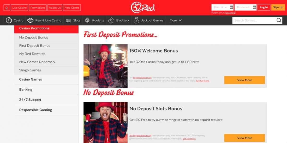 32Red promotions