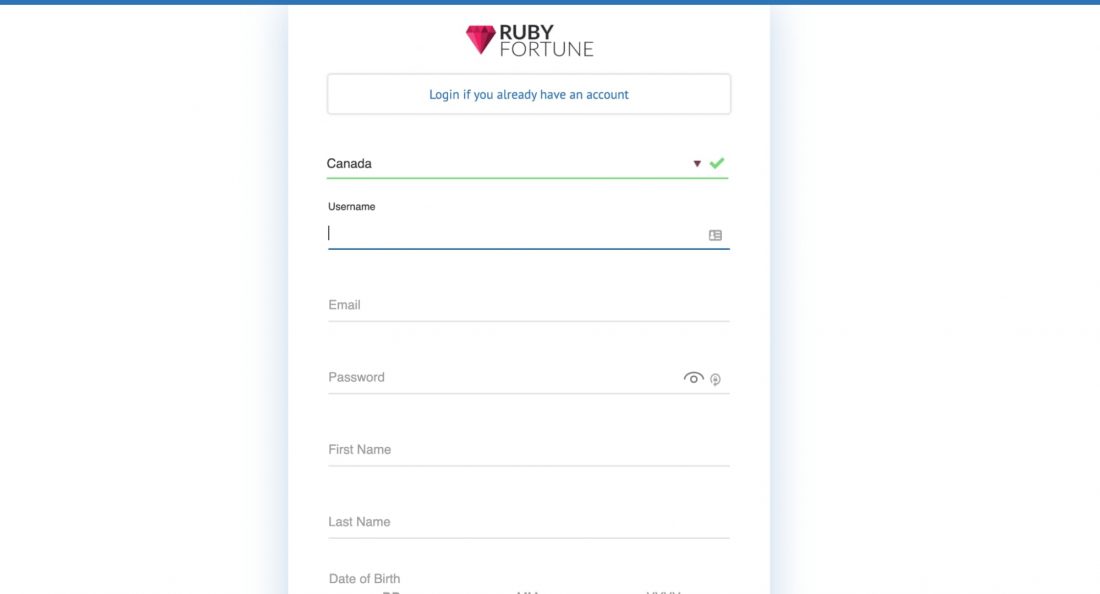 Ruby Fortune promotions