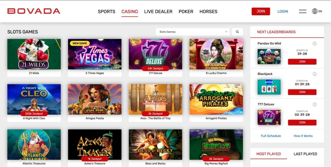 bovada-casino-slot-games