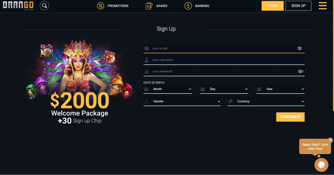 Brango Casino mobile