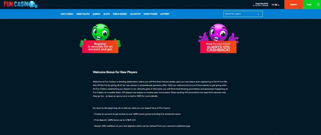 Fun Casino Bonuses