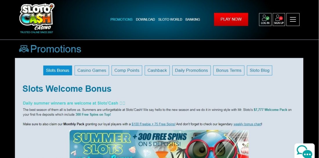 sloto-cash-welcome-bonus