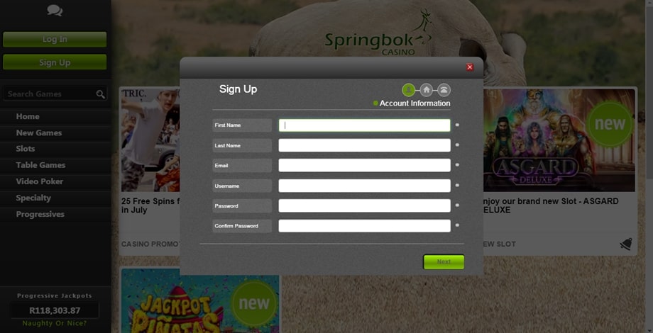 Springbok Casino mobile