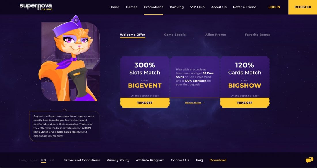 supernova-casino-bonuses