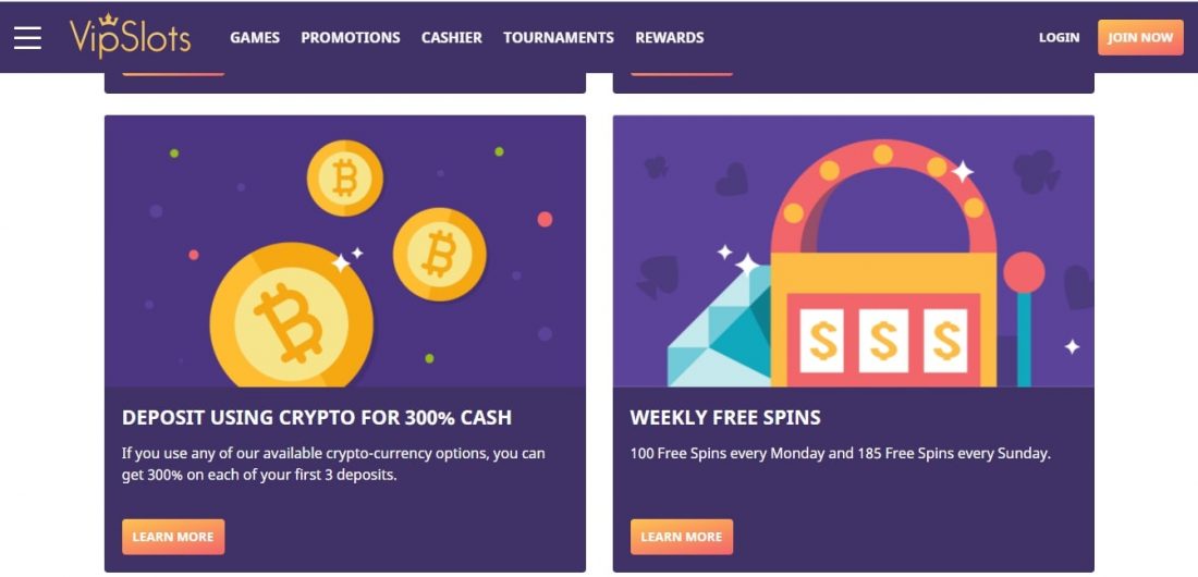 VipSlots Casino bonus codes