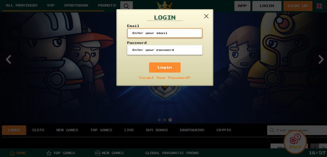 BitKingz Casino Login Process
