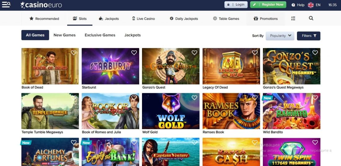CasinoEuro Slots