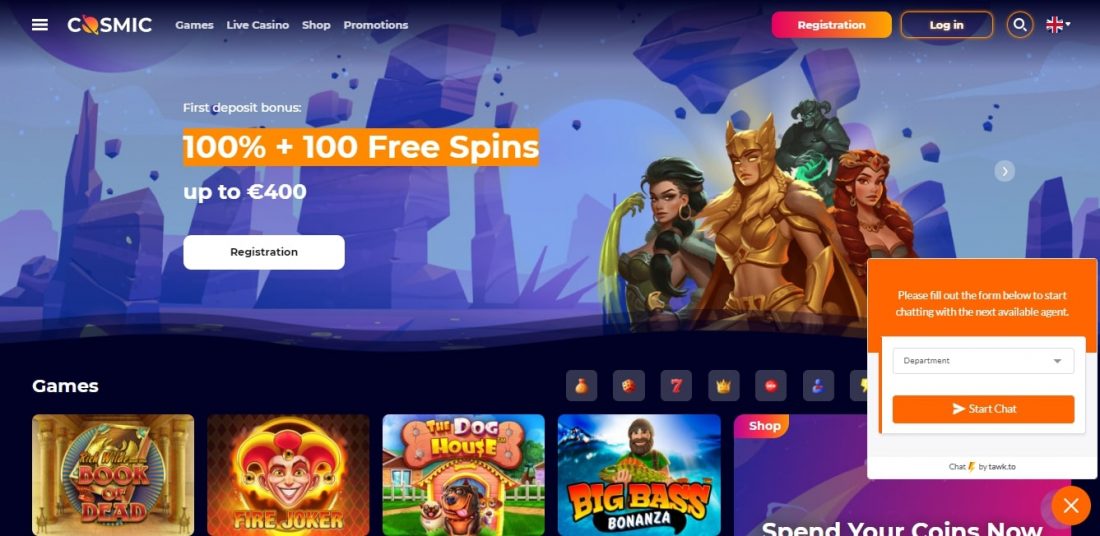 CosmicSlot Casino Customer Support