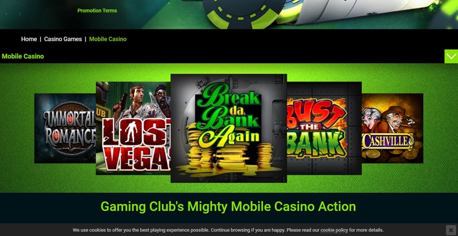 Gaming Club mobile