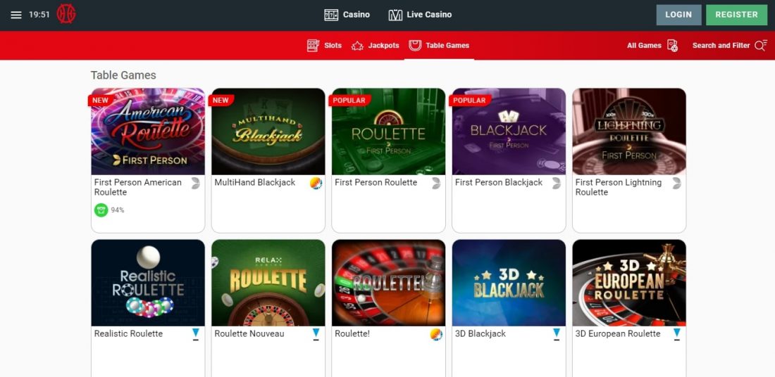 Genting Casino Table Games