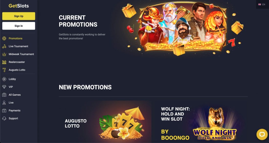 GetSlots promotions