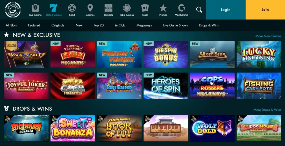 Grosvenor Casino Games