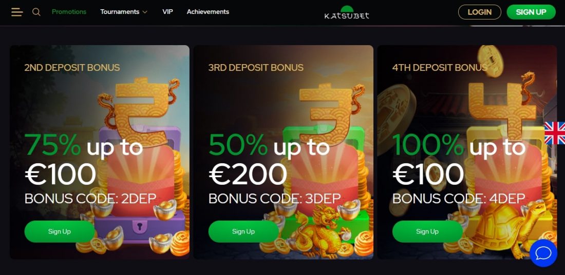 KatsuBet Casino Deposit Bonus