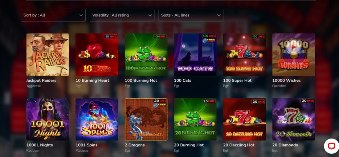 Oshi Casino Video Jackpots