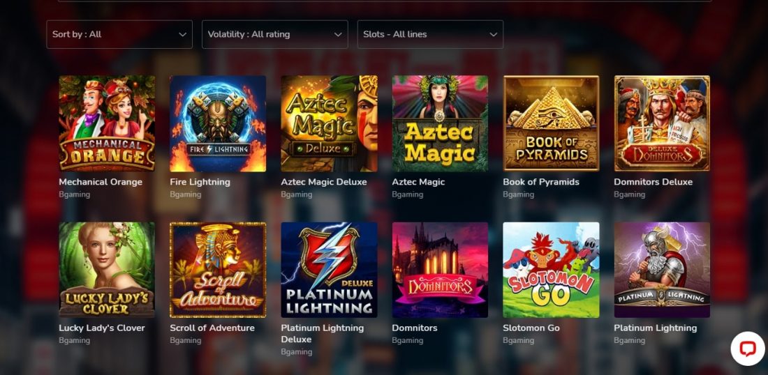 Oshi Casino Video Slots
