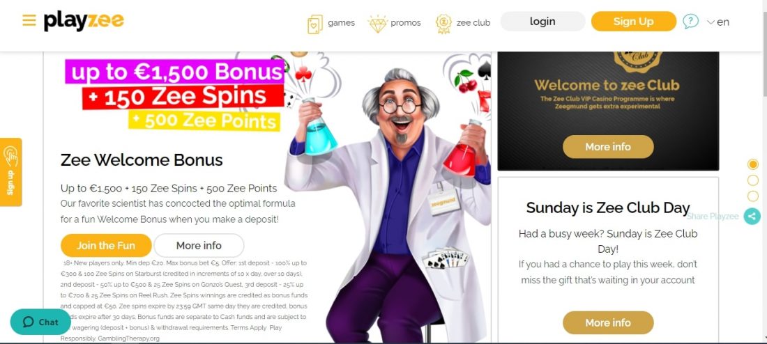 PlayZee Casino Bonuses