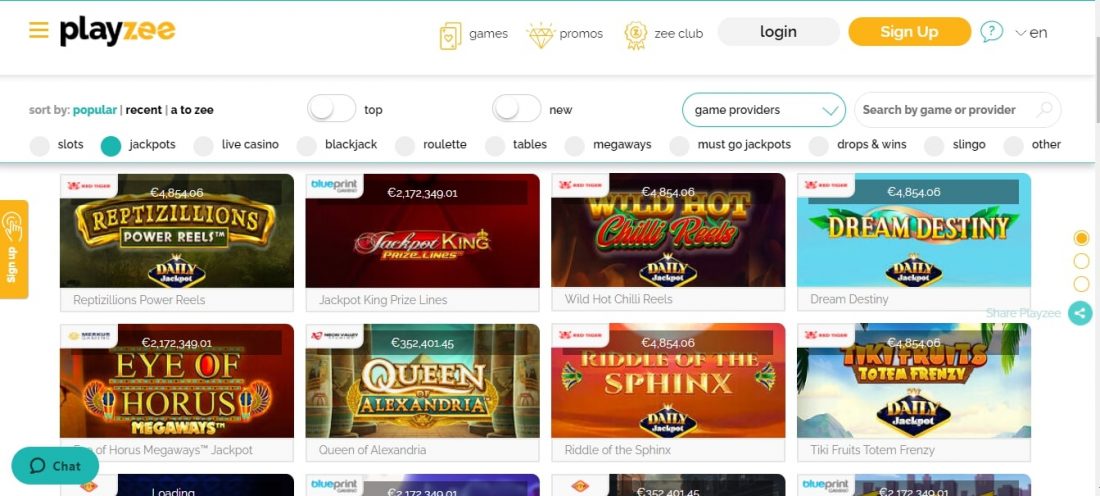 PlayZee Casino Games