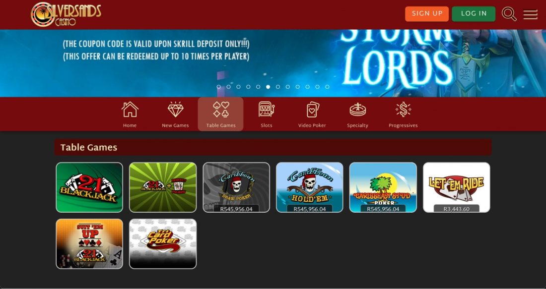 SilverSands Table Games
