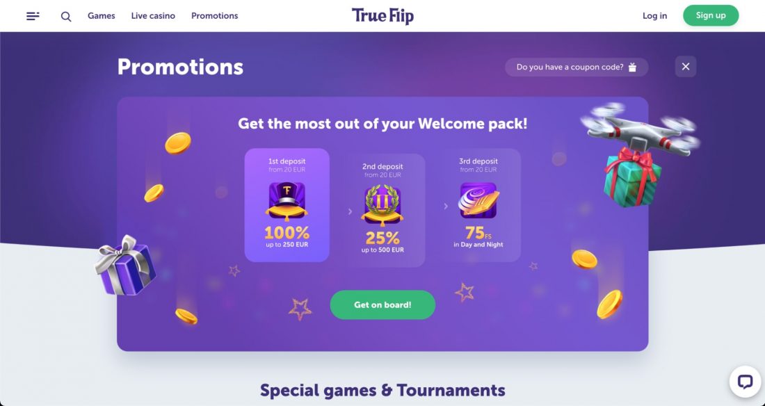 True Flip Casino Promotions