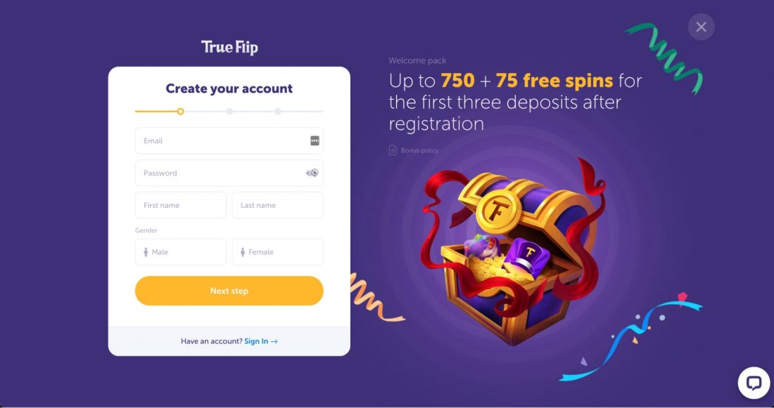 True Flip Login