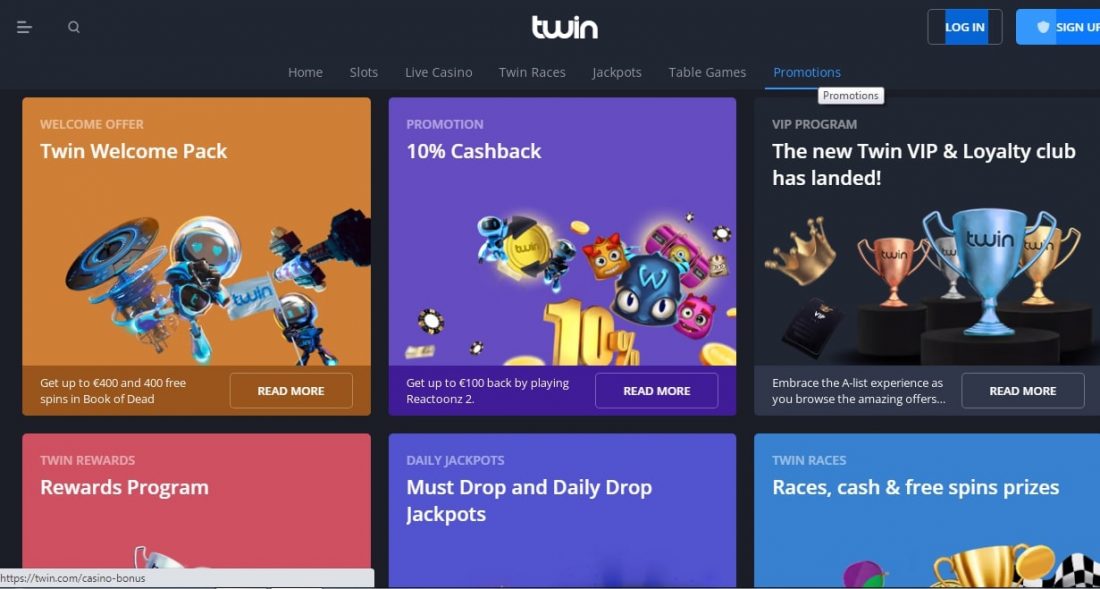 Twin Casino promotions