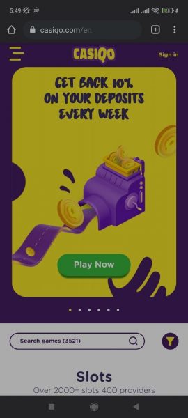 CasiQo Casino Mobile App
