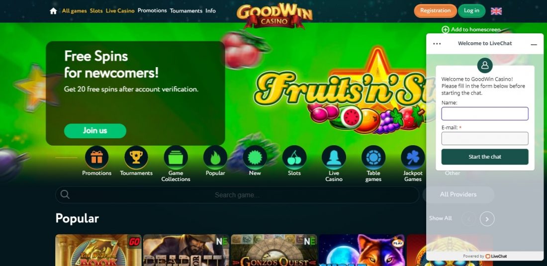 Goodwin Casino Customer Support