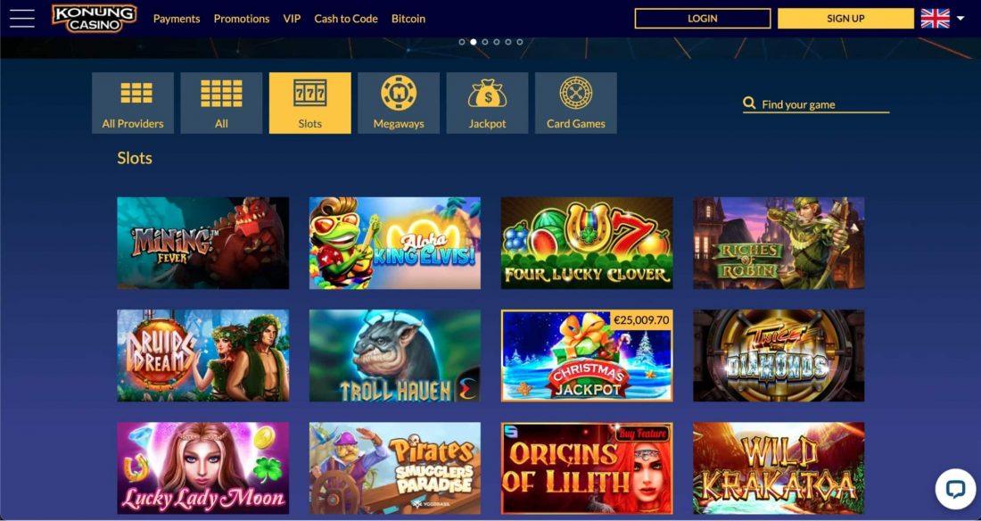 Konung Casino mobile