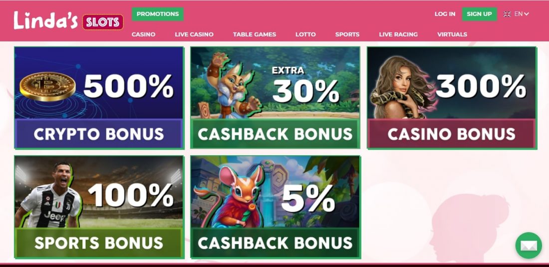 Lady Linda Slots promotions