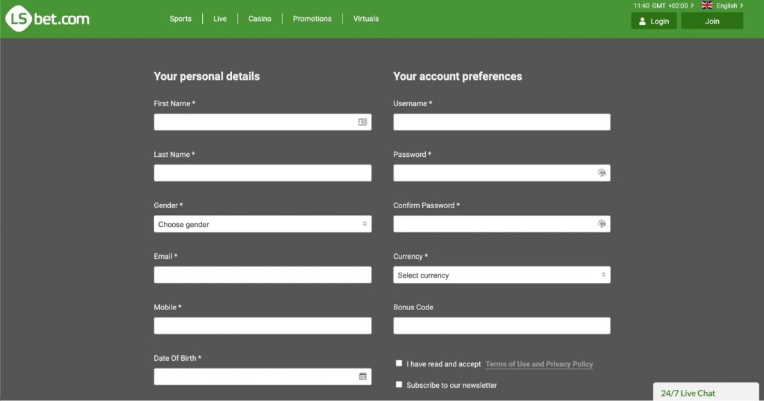 LSBet mobile