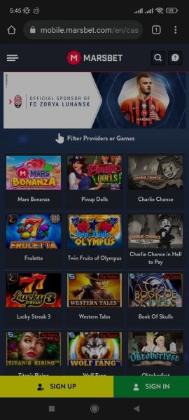 Marsbet Mobile App