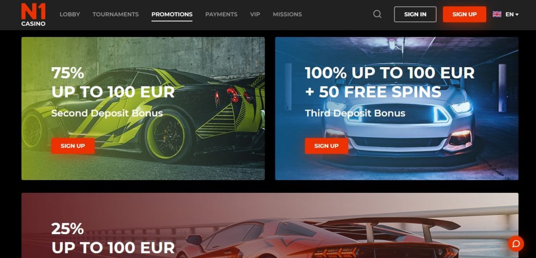 N1 Casino mobile
