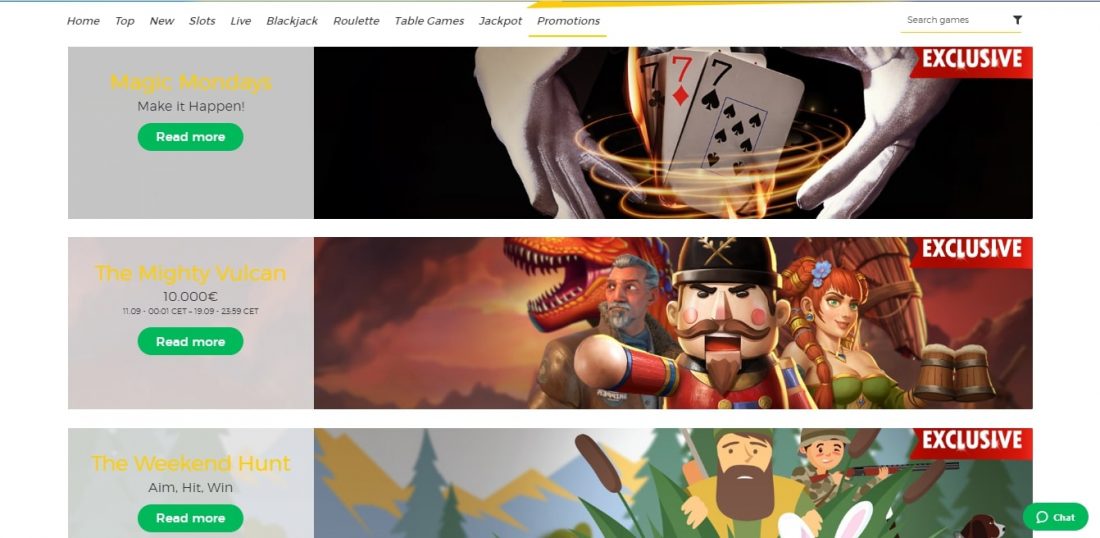 Pronto Casino Welcome Bonus