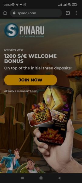 Spinaru Casino Mobile App