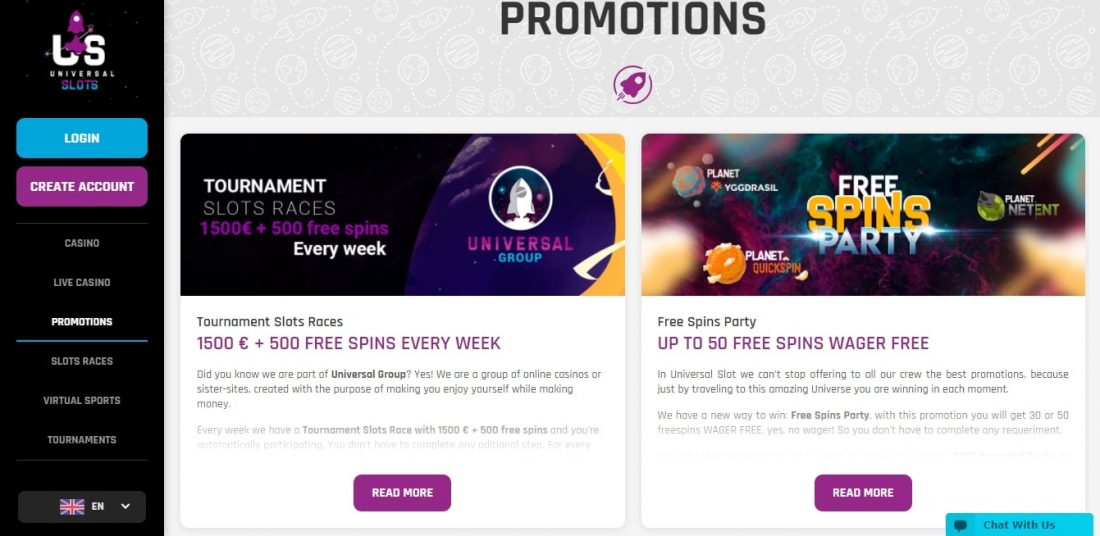 Universal Slots mobile