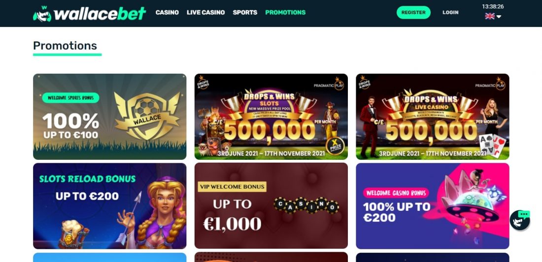 Wallacebet Casino Welcome Bonus 
