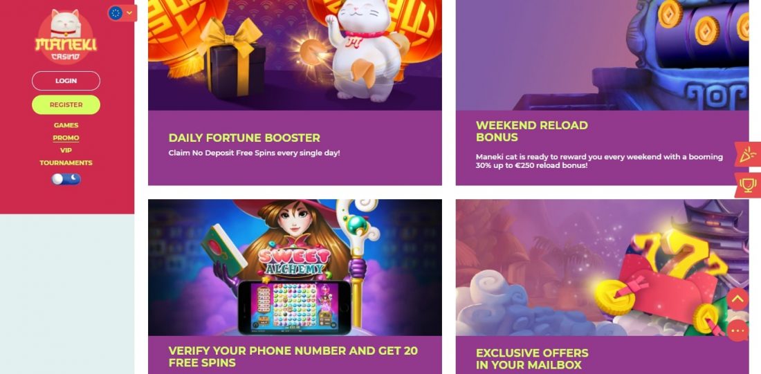 Maneki Casino mobile