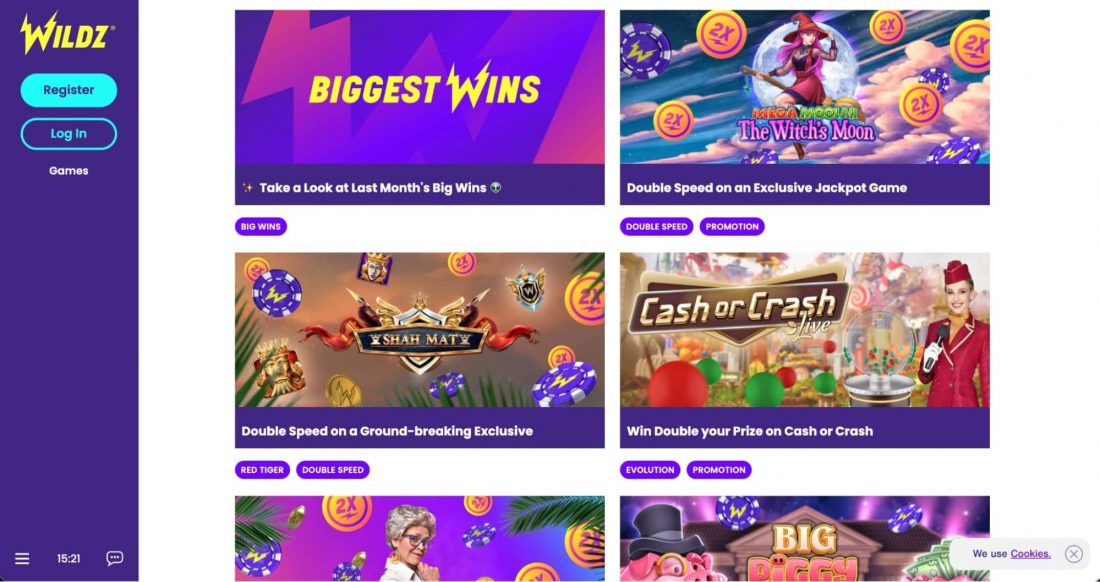 Wildz Casino Bonuses