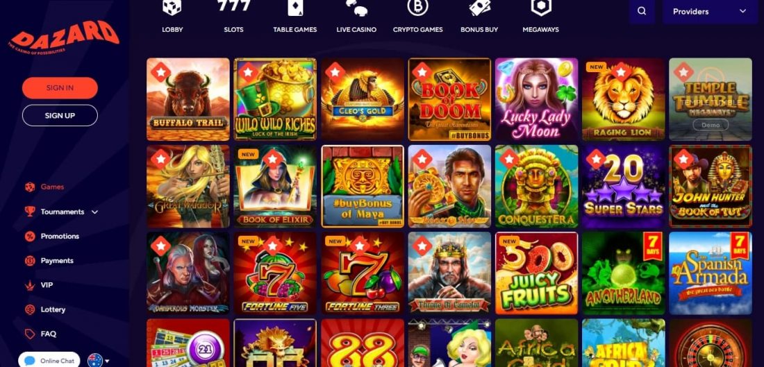 Dazard Casino Games