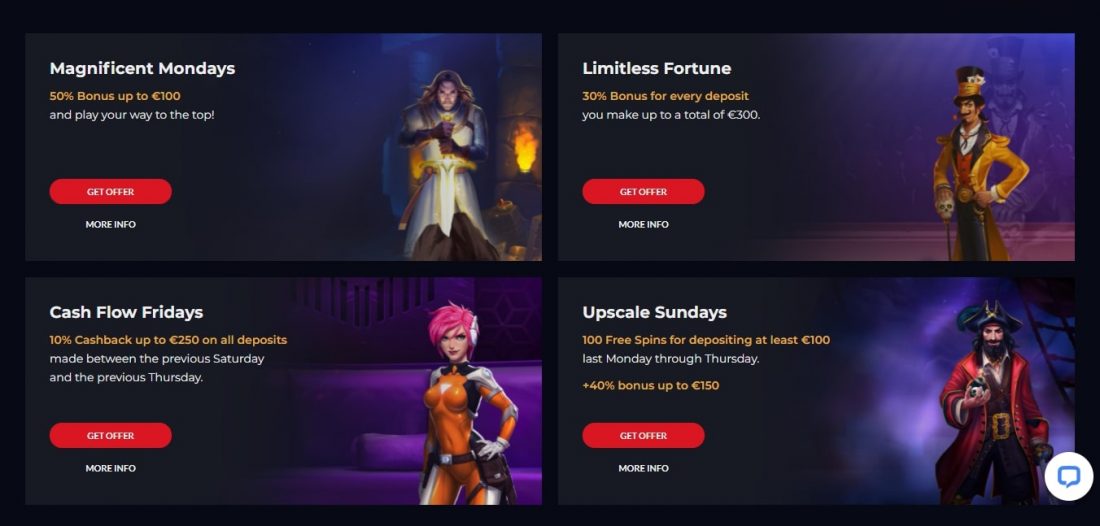 GoldWin Casino Welcome Bonus