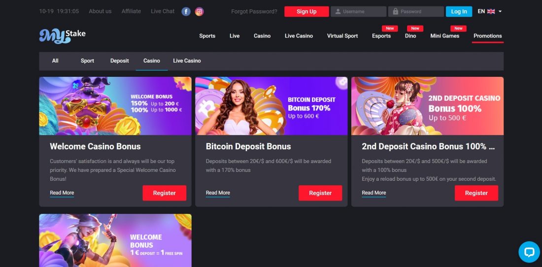 Mystake promotions