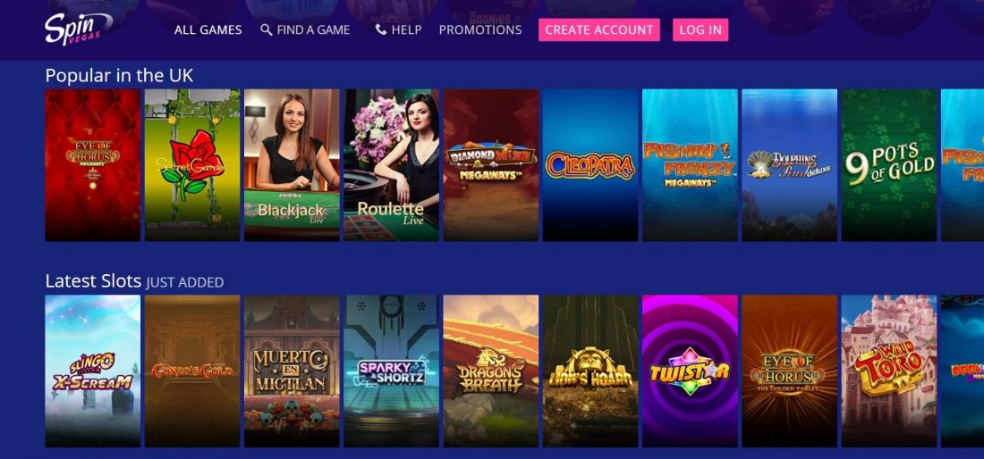 Spin Vegas Casino Games