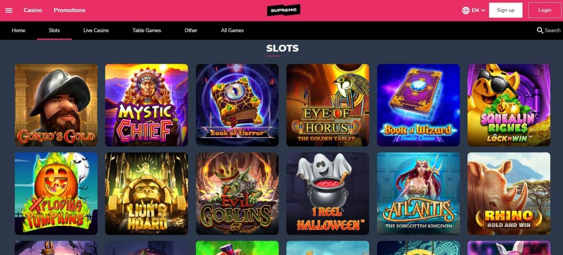 Supremo Casino Games