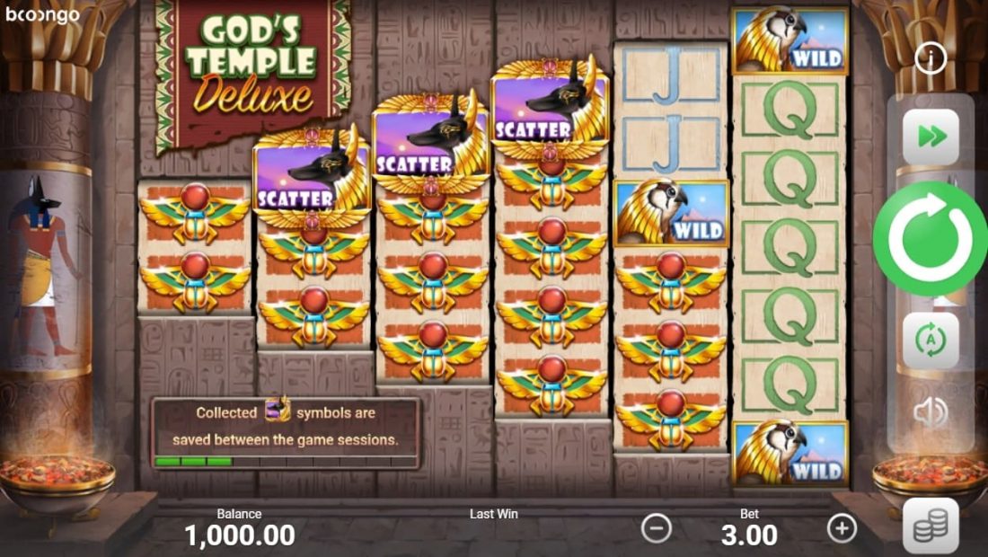 Gods Temple Deluxe Slot Machine 