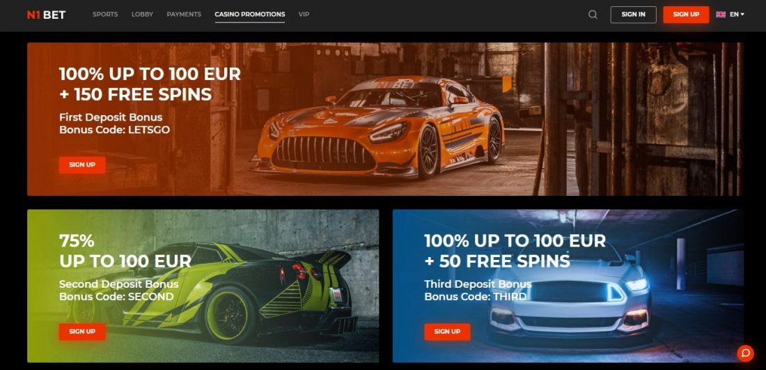 N1Bet promotions