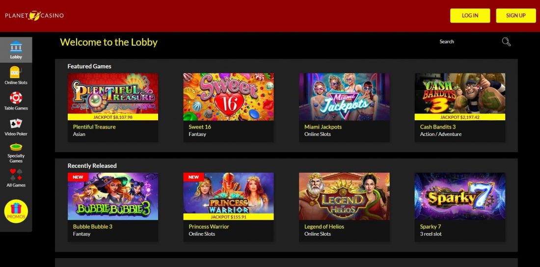 Planet 7 Casino Games