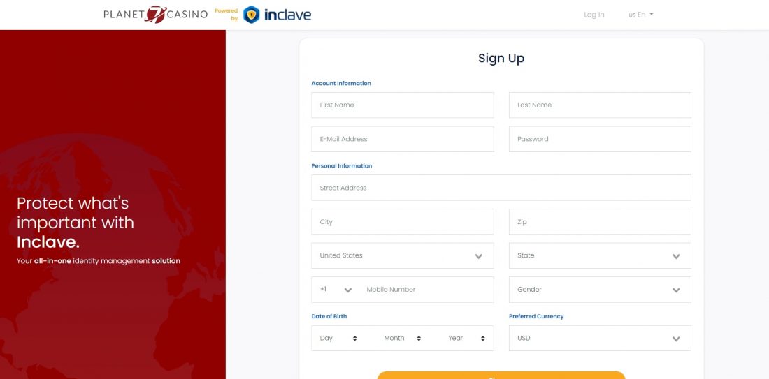Planet 7 Login Process